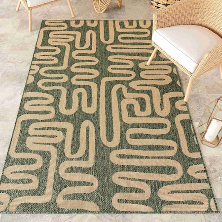 Nuloom Bambi Abstract Indoor / Outdoor Area Rug 8ft x 10ft GBCB102A-8010